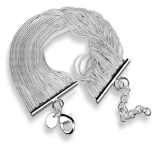 Xiyanike Новое поступление стерлингового серебра горячая Распродажа модный браслет с костями змеи для женщин браслеты и браслеты Pulseira VBS4026