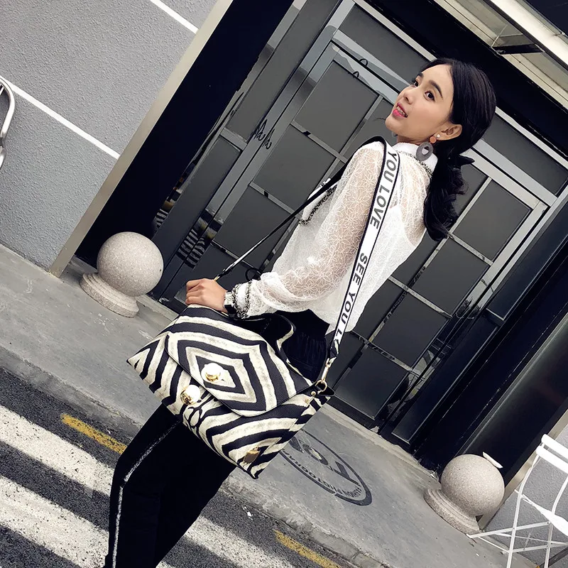 envelope bag stylish female big handbag leisure shoulder bag women zebra grain large capacity pu leather bag for girls tote (18)