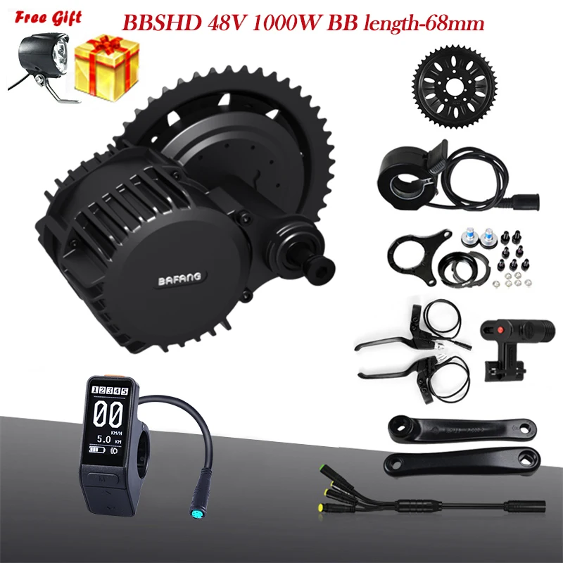 Sale Bafang BBSHD 48V 1000W Mid Drive Motor Kits With Battery 17.5Ah Ebike Engine Electric Bicycle Motor Kit Inset Samsung Cells 0