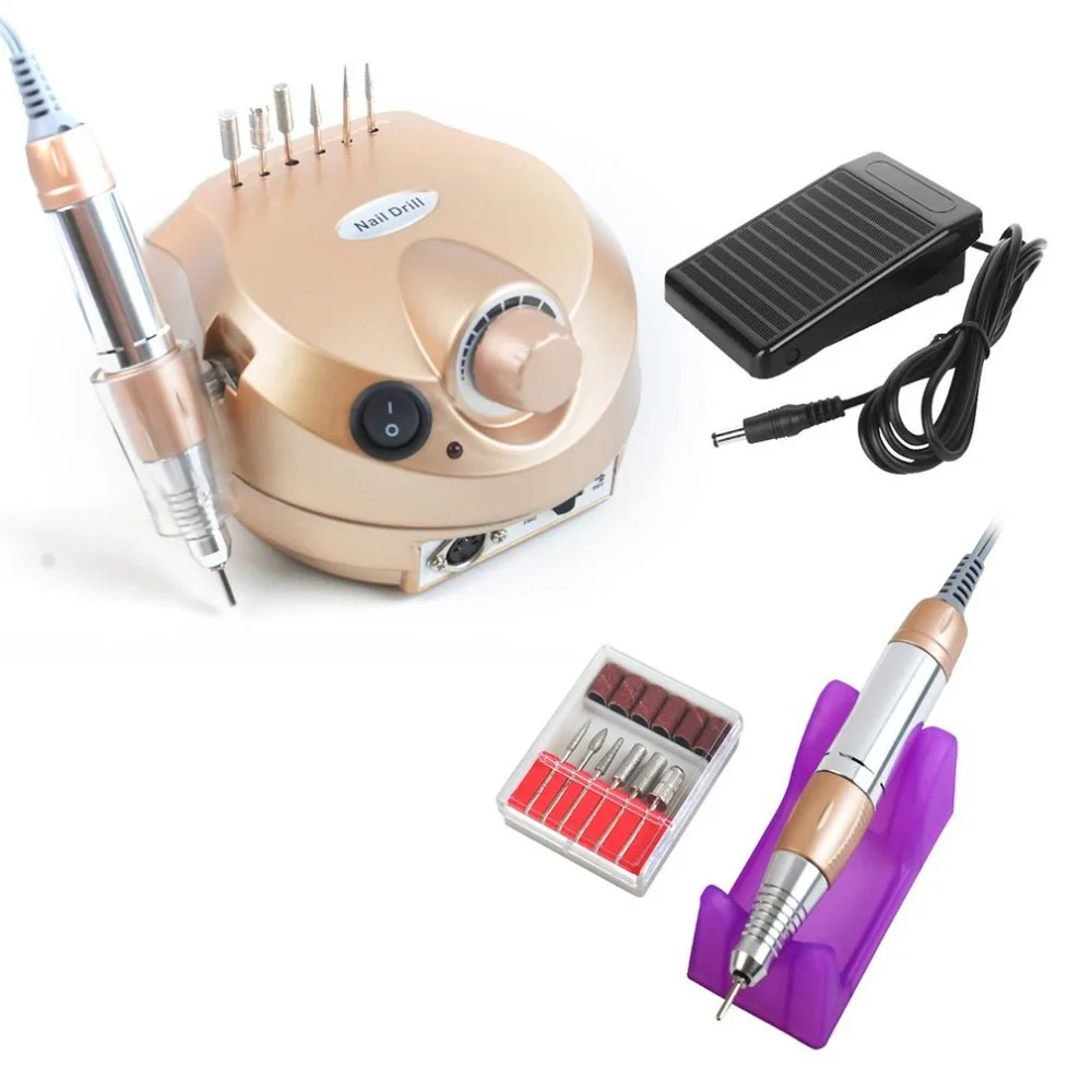 35000RPM Professional Electric File Drill Nail Art Manicure Grinding Machine Pedicure Polisher Tools Nail Care Device