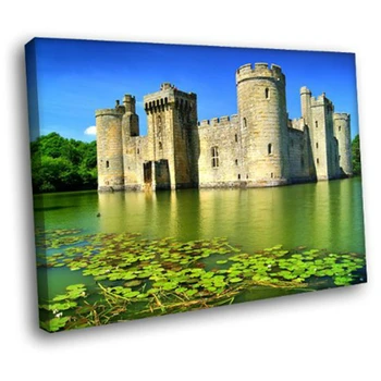 

Castle Lake Swamp Landscape Giclee Print Sky Nature Picture Modern Home Decorations Countryside Artwork Room Wall Art Dropship