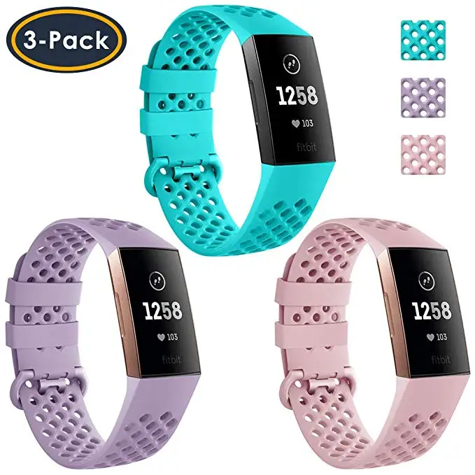 3 шт., Модный женский мужской браслет, ремешок для Fitbit Charge, 3 ремешка для замены, Мужские t Часы Для Fitbit Charge3 Смарт-часы аксессуары