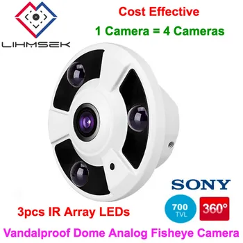 

Lihmsek 0.00001lux Low Light Camera 700TVL CCD Analog Camera Full Color image Day & Night 360 degree Fisheye Panoramic Camera