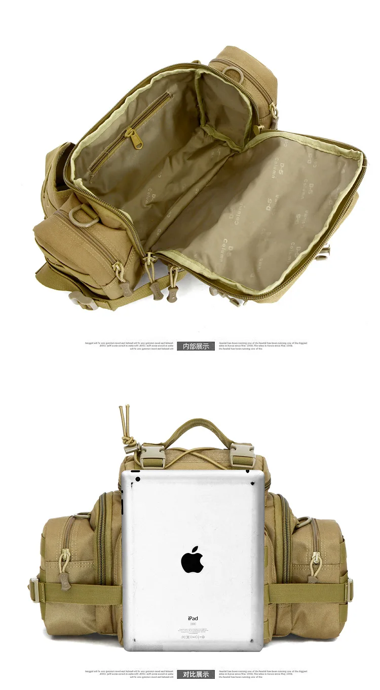 Большой тактический военный рюкзак армейский рюкзак сумка На открытом воздухе сумка-почтальон для фотоаппарата дорожная велосипедная походная сумка на пояс для похода