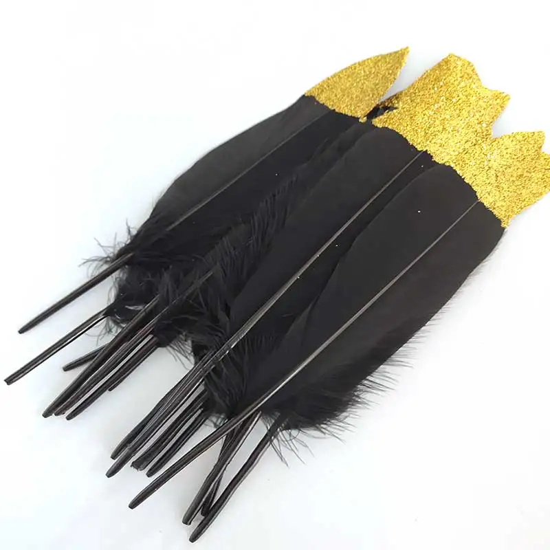 5 шт. красивые золотые гусиные перья DIY украшения декоративные аксессуары - Color: C27