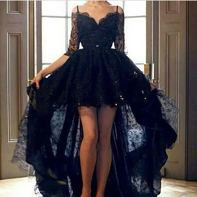 Corset Short Front Long Back Prom Dress 2016 Beautiful European Sexy