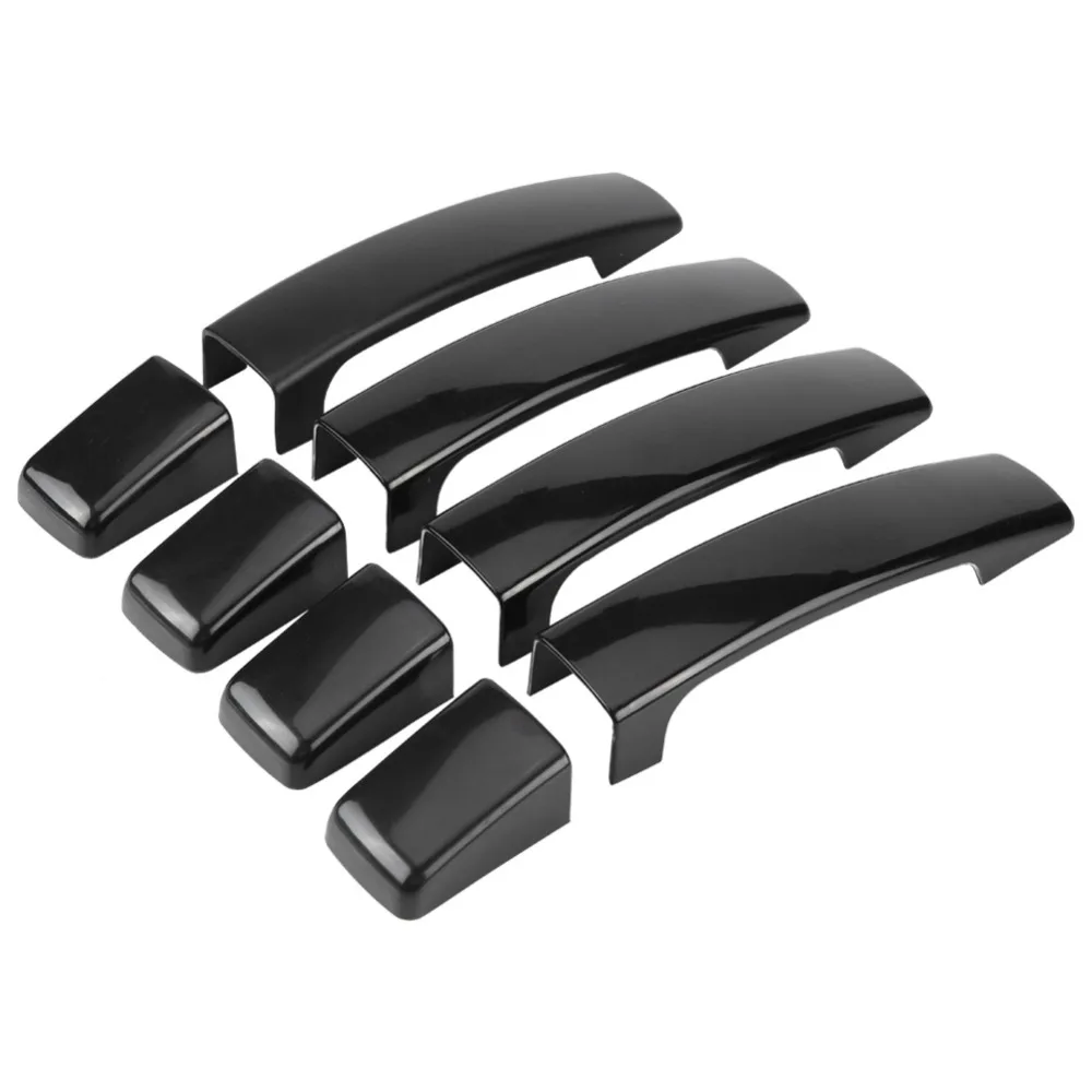 4pcs Car Gloss Black Exterior Door Handle Cover rusting corrosion resistance Fit for Range Rover Sport Discovery 3 Freelander 2