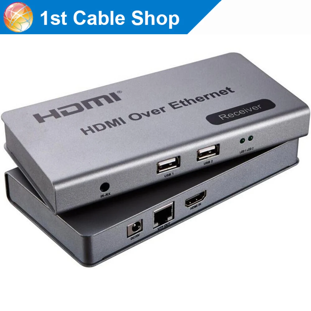 

USB HDMI KVM extender by cat5e/6 cable up to 120M TCP&IP compliant one to many mode supported
