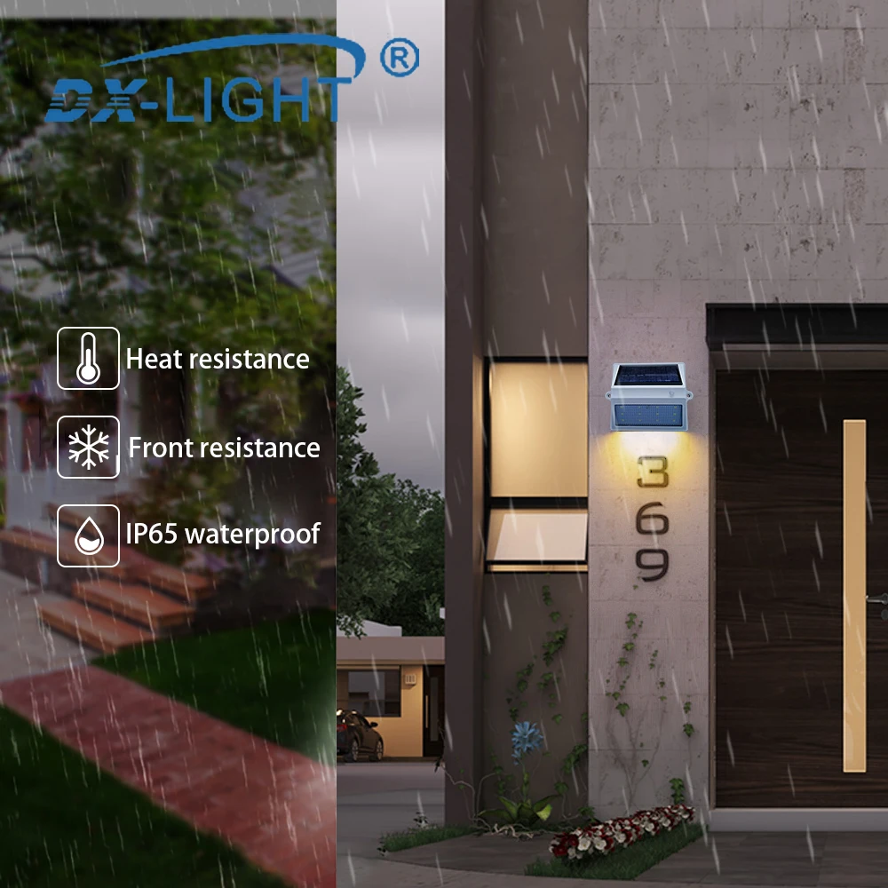 LED Solar Light Outdoor Motion Sensor Night Security Wall Lamp 61/12LED Waterproof Energy saving Garden Front door Yard Lamp