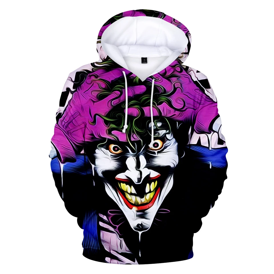 2019 толстовка с 3D принтом haha joker толстовки для мужчин и женщин забавная Осенняя