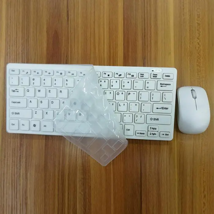 Ультра тонкий 2,4G Беспроводная клавиатура мышь комбо набор с usb-приемником для ноутбука ПК Компьютер ТВ HSJ-19