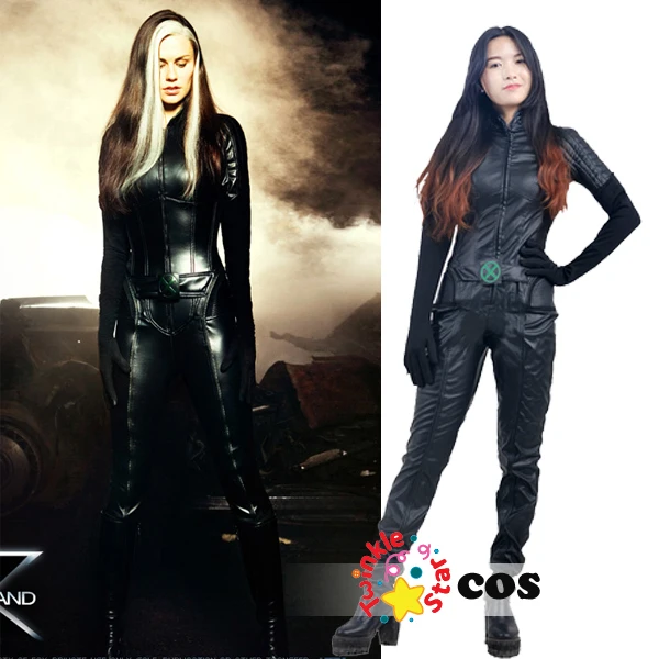 Superhero Xmen cosplay halloween costumes for adult women Xmen Rouge