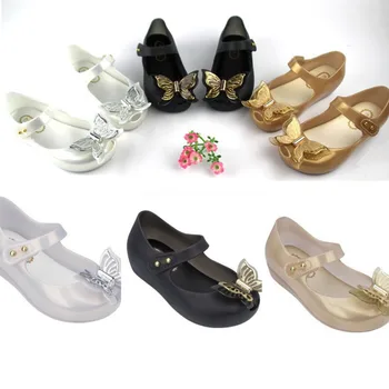 

Butterfly Fly New Launch Mini Girl Jelly Sandals PVC Peep Toe Summer Girls Sandals For Children Jelly Shoes Bow Sandals