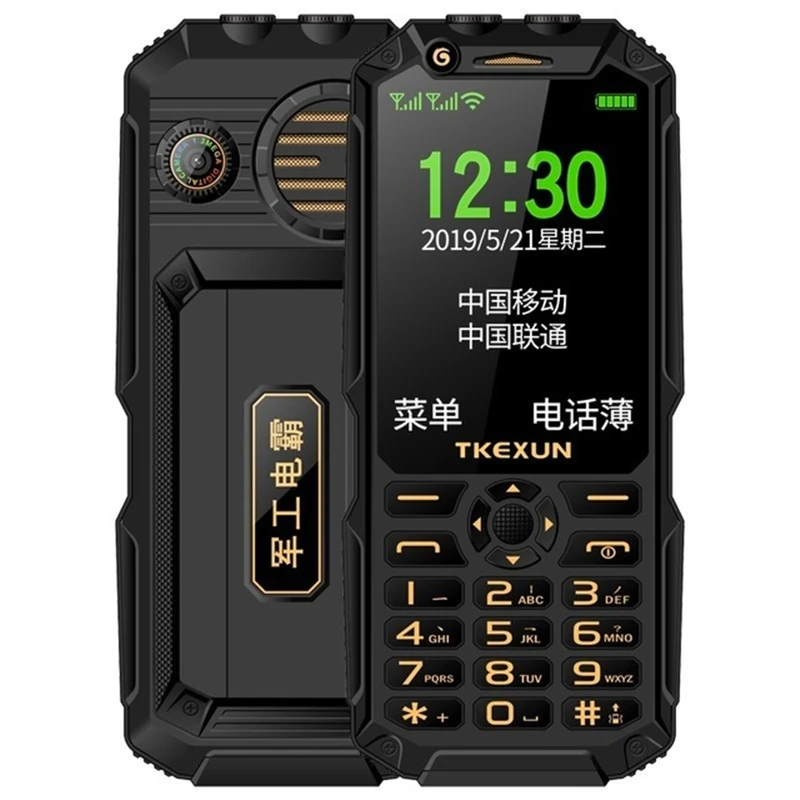 

2019 FSMART TKEXUN Q8A 3G WCDMA Power Bank Mobile Phone 3.0 Inch bluetooth wifi celular Quick dial Rugged shockproof Cellphone
