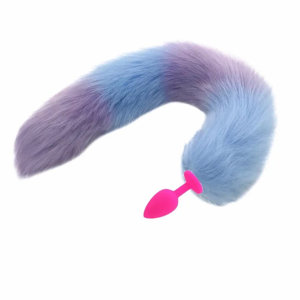 Cosplay Fox Tail Unisex Supple Sexy With Black White Halloween Family Cos Props Couples Life Flirting Anal Plug | Красота и здоровье