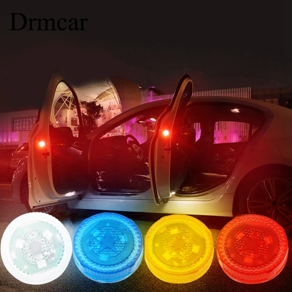 

1pcs Car Door Warning Light Car led Anti-collision Lights Flash Light Red Kit Wireless Alarm Lamp Anti-collid signal light