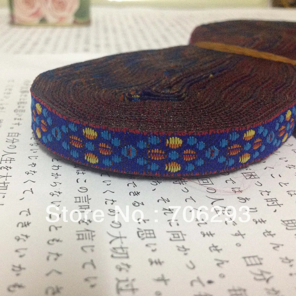Бесплатная доставка Оптовая продажа 3/8 ''(10mmx20yards) 100% полиэстер тканые