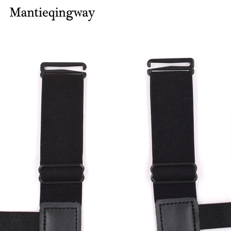 Mantieqingway Для мужчин рубашка остается держатели для Для мужчин S рубашка Подтяжки для женщин эластичные подвязки с нескользящей блокировки