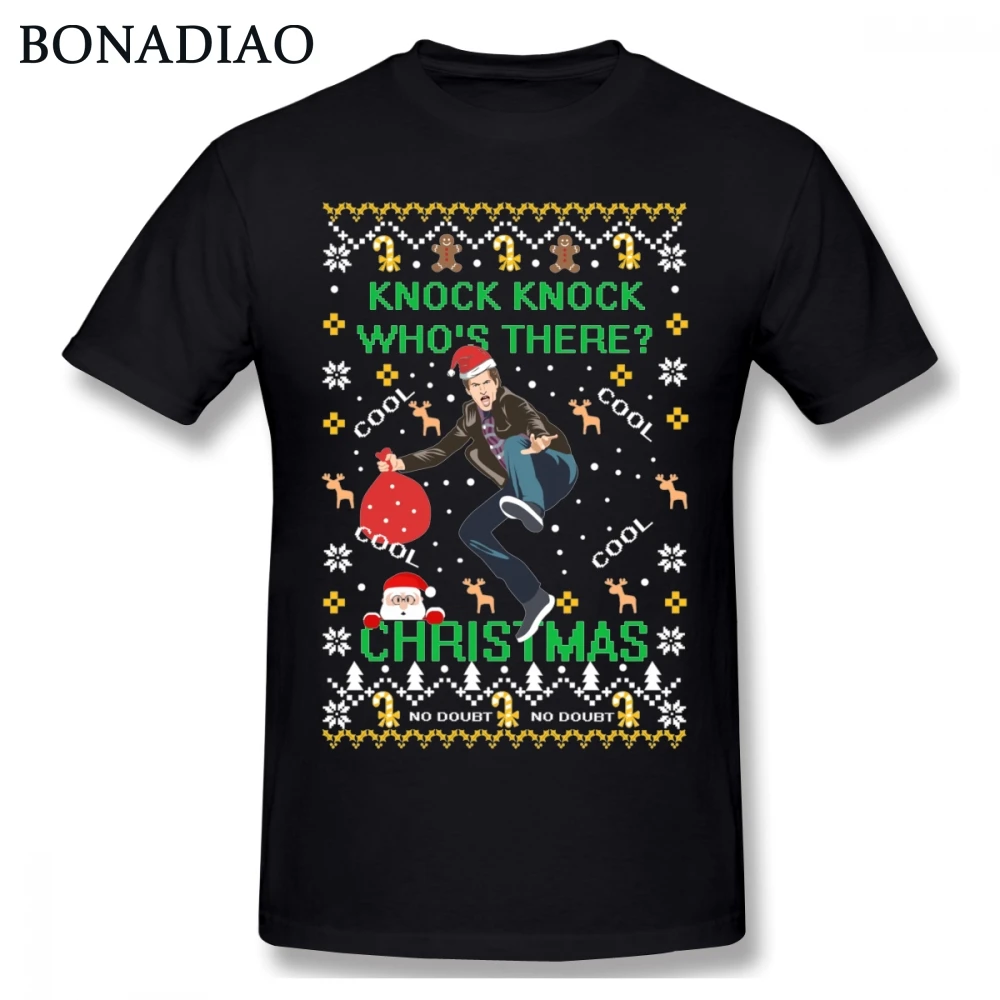 De algodón puro Anime ¿Quién es Navidad Brooklyn 99 t camisa de los hombres de calidad regalo de Navidad Camiseta Plus tamaño Camiseta
