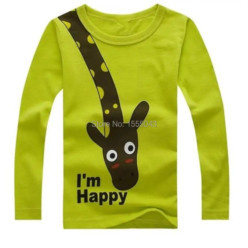 HOT-SALE-NEW-2017-Long-Sleeve-Giraffe-Im-Happy-Kids-Boys-T-shirt-Top-Long-Sleeve-Clothing-casual-baby-clothing-1