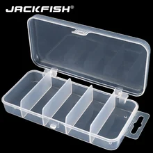 JACKFISH ПВХ рыболовная коробка 40 г/17,6*8,9 см коробка для приманки чехол для хранения 5 отсеков рыболовная Соединительная коробка для ловли карпа Pesca