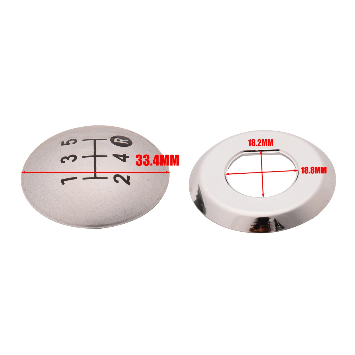1PC Car Chrome 5 Speed Gear Shift Knob Cap Top Cover Car Styling Gear Knob Stick Cover For TOYOTA AURIS 2007 2008 2009