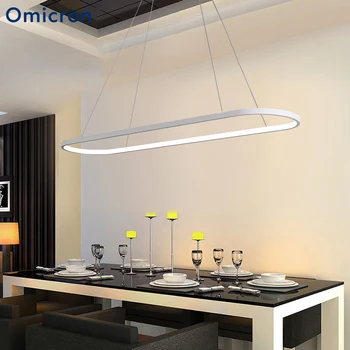 

Omicron Aluminum Modern LED Chandeliers Black And White Hanging Lamps For Living Room Bedroom Foyer Home Hotel Decor Lights