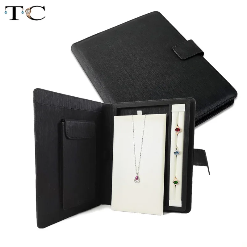 

2019 Newest Fashion Portable Lady Jewelry Storage Case PU Leather Stud Earrings Collection Display Book 22*28*3cm