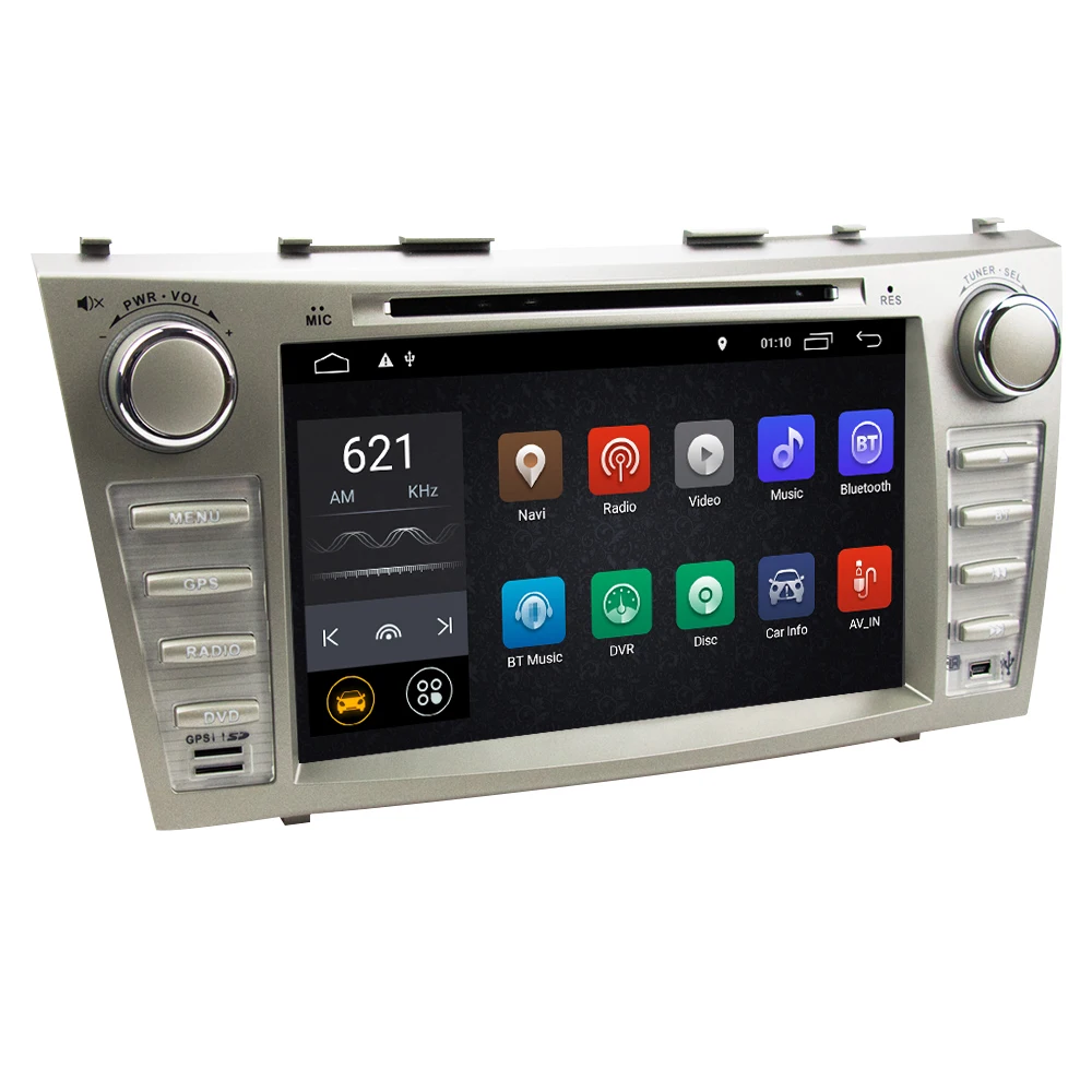 Flash Deal Eunavi 2 din Android 9.1 car dvd player Multimedia gps stereo for toyota camry 2006 2007 2008 2009 2011 TDA7851 headunit radio 2