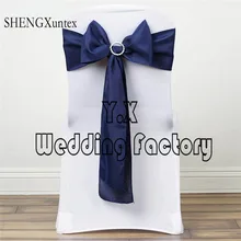 Красивый полиэстер простой стул створки \ стул лук для украшение для стула