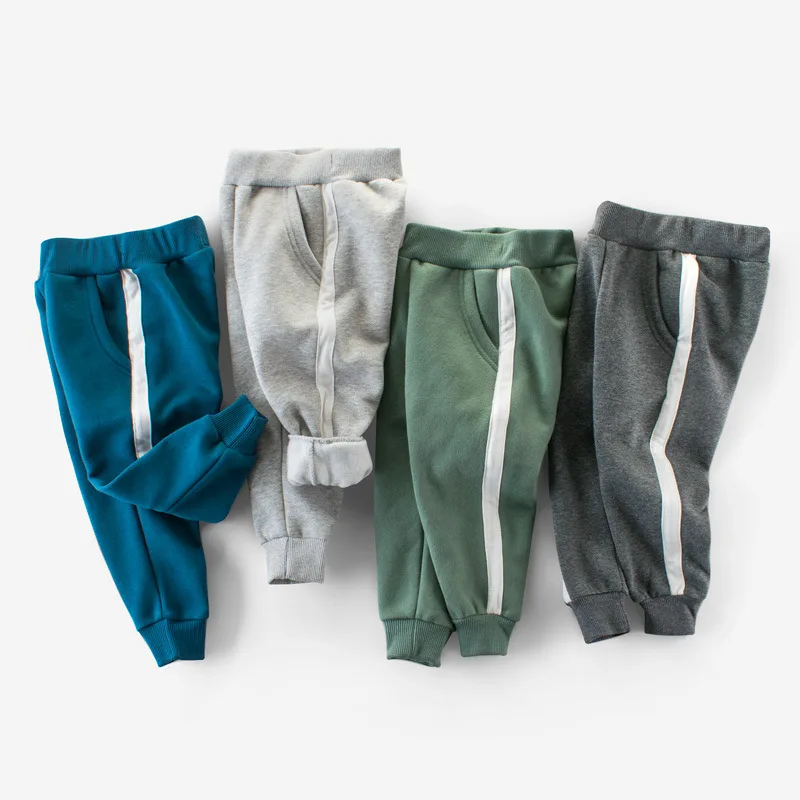 

2019 New Baby Boys Spring Autumn Pants Children Clothing Leggings Boy Trousers Pants Warm Fleece Trousers Sport Pants For Boys
