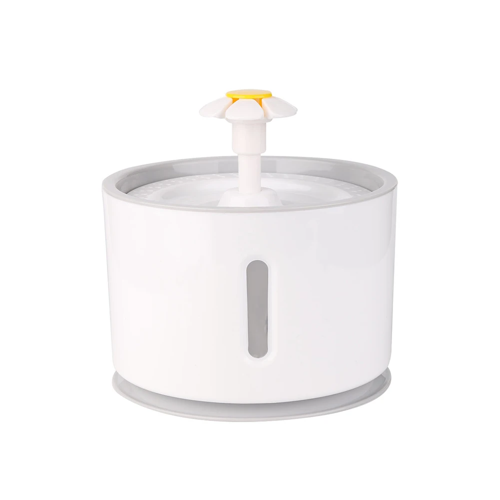 

2.4L Fountain Home Automatic LED Light Large Capacity Electric Pet Water Dispenser USB Charging Noise Cancelling Feeder Fresh