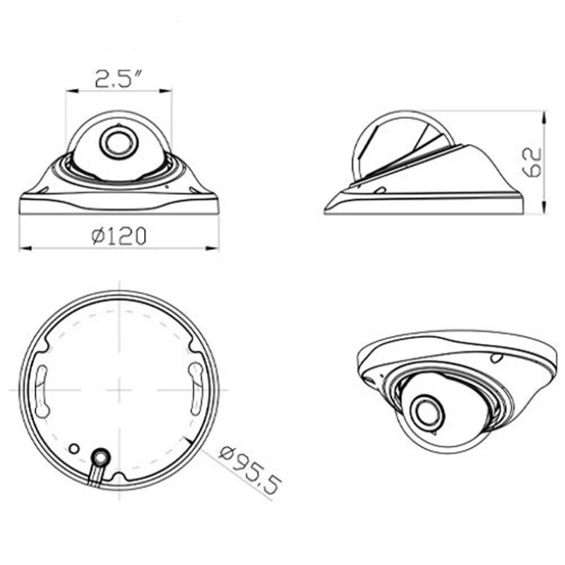 SUCAM 360 градусов рыбий глаз 1080P Мини AHD CCTV камера 1,56 мм Рыбий глаз объектив 1200TVL 2,0 Pegapixel панорамная камера безопасности с OSD