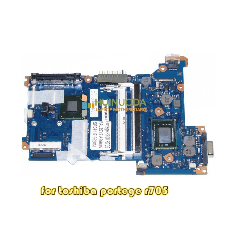 

NOKOTION FAL3SY2 A2980A for toshiba Portege R700 R705 laptop motherboard QM67 DDR3 SR041 i7-2620M CPU onboard