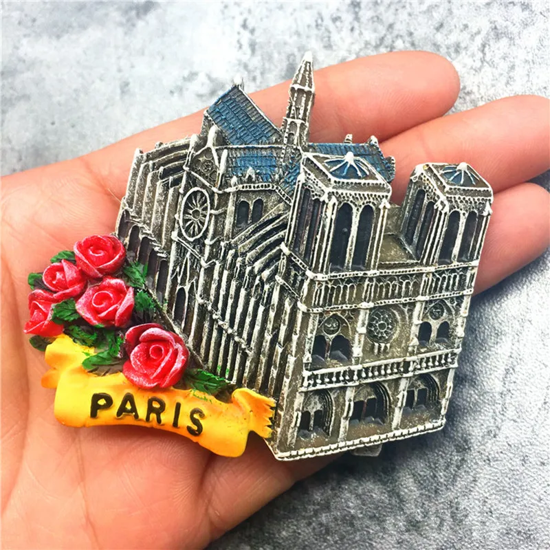 

France Notre-Dame de Paris Fridge Magnet World Travel Tourism Souvenir Crafts
