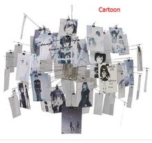 Christmas Promotion Dia120cm Zettel’z 5 Paper Zettel Pendant lights Cartoon Card abajur E27 Light Fixtures Supernova sale new