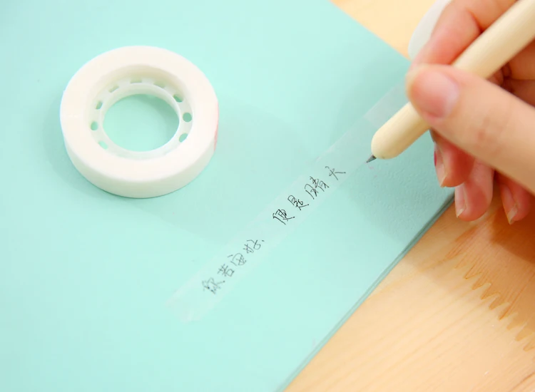 Корейский Shred невидимая и прозрачная бумажная лента альбомы DIY декоративная маскирующая лента бесшовная белая прозрачная васи лента