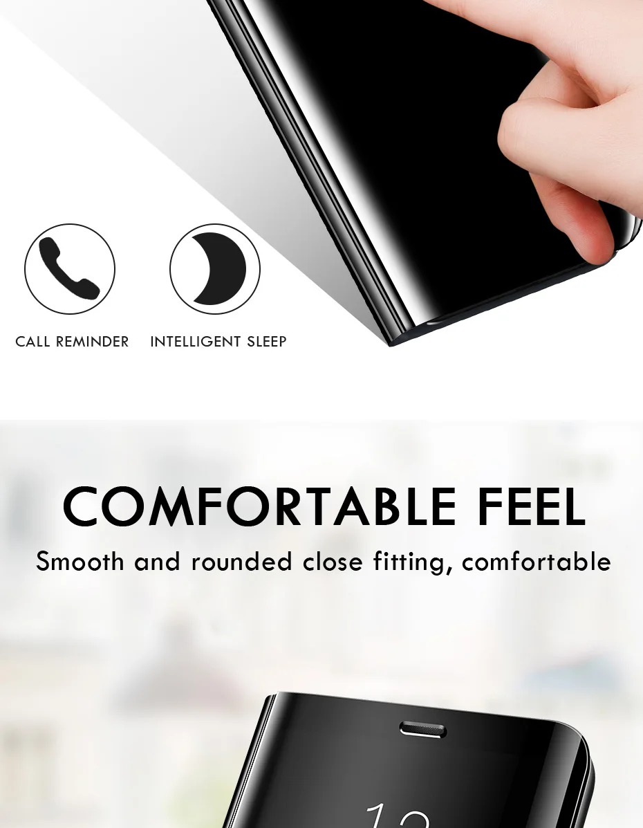 Mirror Flip Phone Case for Samsung Galaxy A11 A31 A51 A71 A81 Cover For Samsung Galaxy S20 Ultra S10 Plus S10E Note 10 Pro Cover cute samsung cases