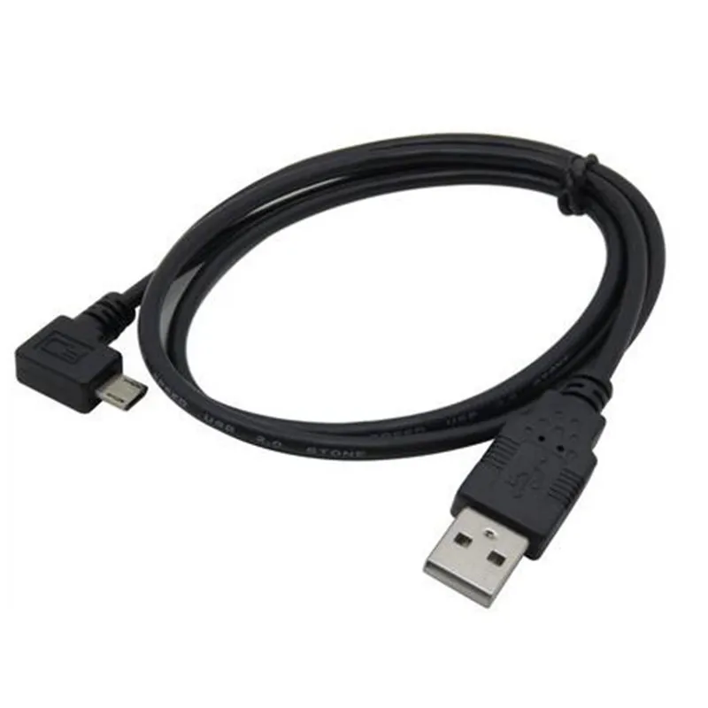 

LBSC слева 90 градусов Угловой Micro USB B штекер к USB A штекер зарядка