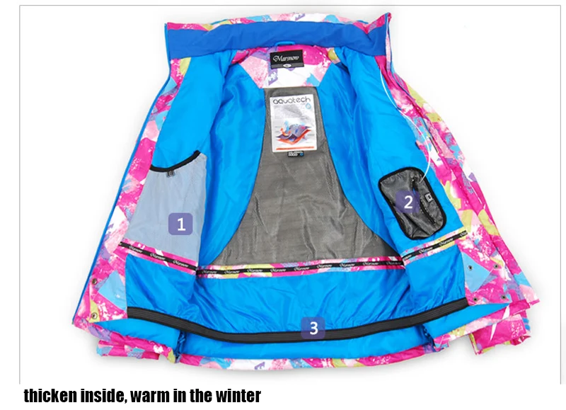 Зимняя куртка женская-30 водонепроницаемая ветрозащитная дышащая утепленная Лыжная спортивная одежда горный спорт снег сноуборд куртка женская
