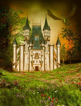 

Photographic Background Castle Children Portrait Photo Backgrounds Vinyl Computer Printed Backdrops For Photo Studio Fairy Tale