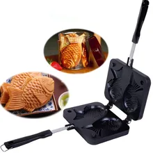 Настоящие новые кондитерские инструменты Cozinha Taiyaki японские рыбообразные Жаростойкие формы для вафель сковородки 2 литых домашнего торта инструменты