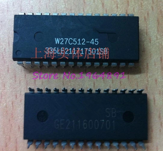 5 шт./лот W27C512 45 27C512 DIP 28 45Z|Интегральные схемы| |