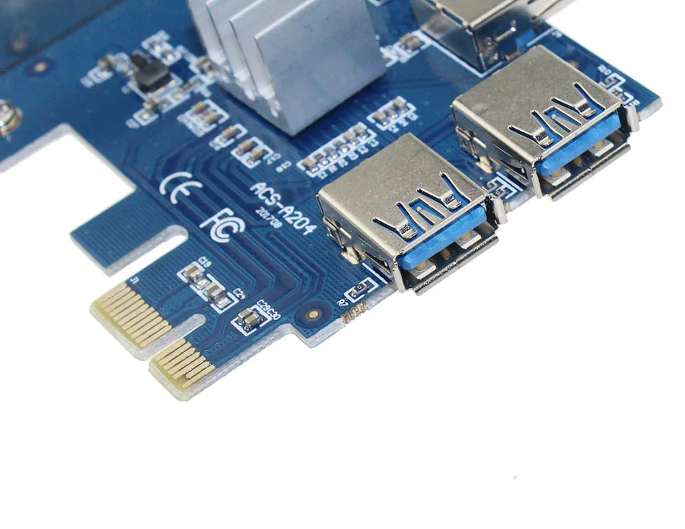 Лидер продаж 2018 Райзер PCI Express карта E от 1x до 16x1 4 PCIE USB 3 0 слот усилитель