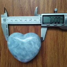 1pc about 200g beautiful natural celestite stones and crystals heart home decoration stone healing crystals renee andrews healing autumn s heart