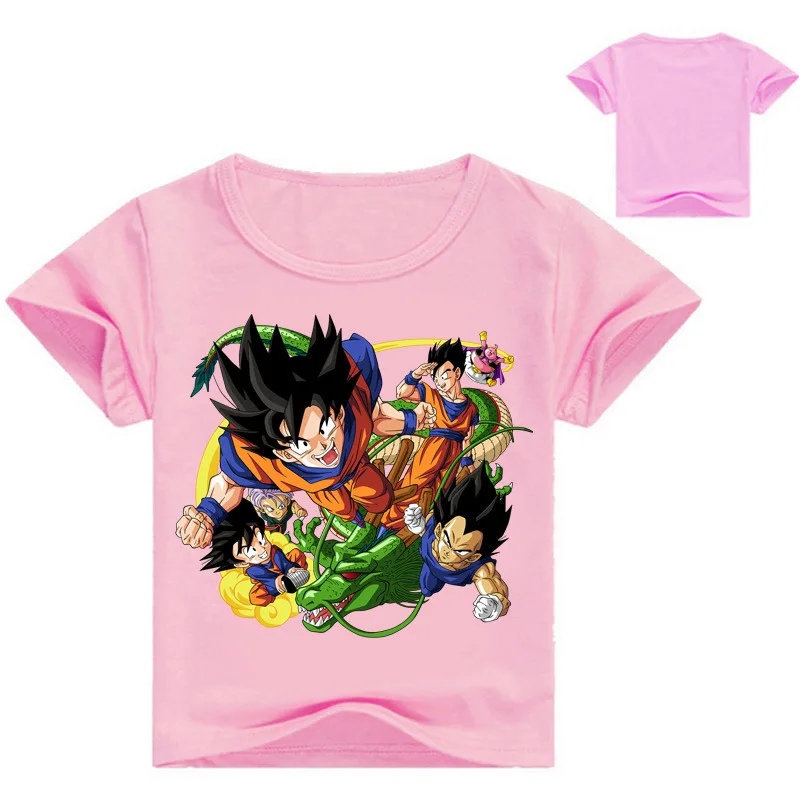 

Dragon Ball Children's Short Sleeve T-Shirt Casual Kids T-Shirt Top Toddler Girl Shirts Girls Top Baby Boys T-shrit Kids Costume