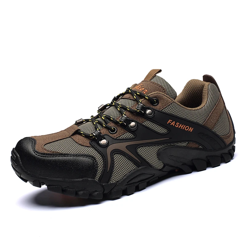 

New Men Hiking Shoes Breathable Mountain Shoe Man Sneakers Hard-wearing Climbing zapatilla Summer Trekking Shoe lifts speedcross