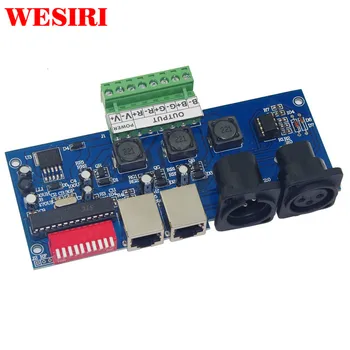 

High-Power Constant Current 350MA*3 Channel DMX512 RGB Controller 3CH DMX512 Decoder for RGB LED Wall Washer Lamp Flood Light