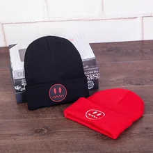 Осенне-зимние новые шапочки с узором для мужчин с персонажем из мультфильма, шерстяная шапка для отдыха на открытом воздухе, теплая холодная шапка