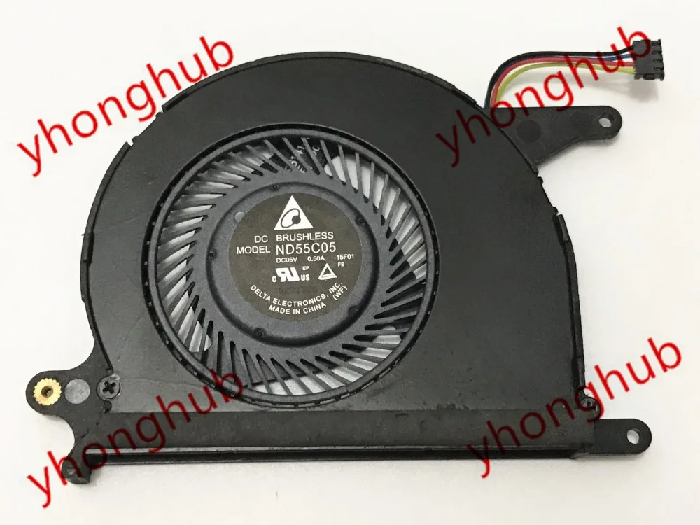Delta Electronics ND55C05 15F01 Сервер охлаждающий вентилятор DC 5V 0.50A 4